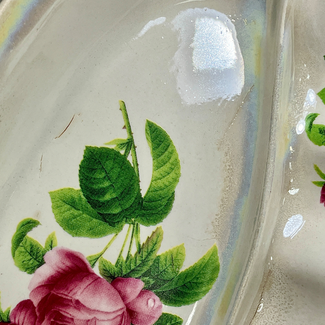 Блюдо необычной формы, фаянс Дружковского ФЗ, красное клеймо, цена за 1шт. Картинка 8